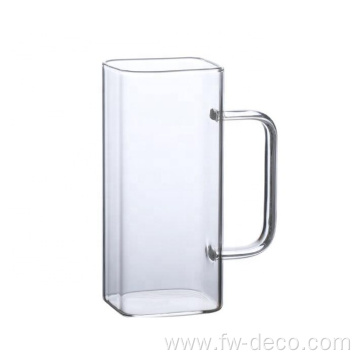 creative colored square drinking glass set